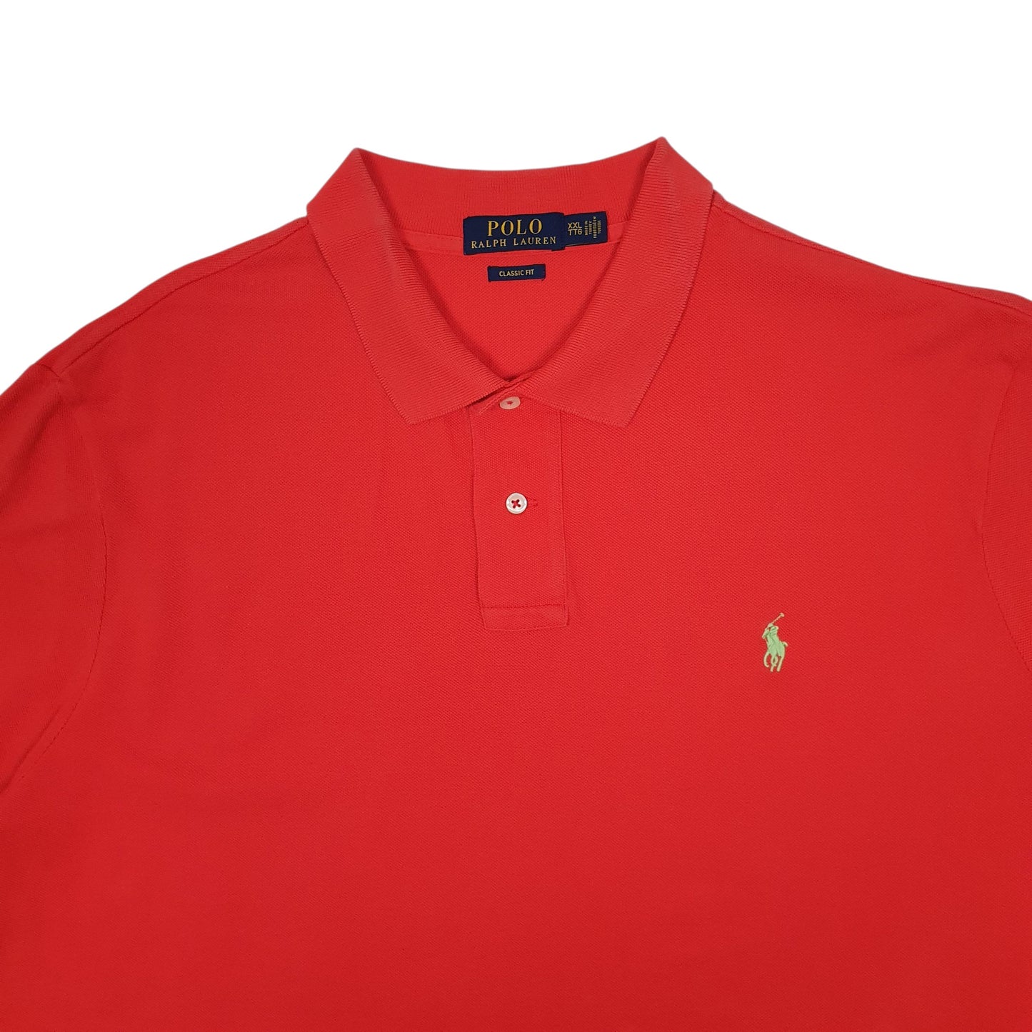 Mens Red Polo Ralph Lauren Classic Fit  Polo Shirt