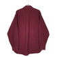 Mens Burgundy L.L.Bean Thick Chamois  Shirt
