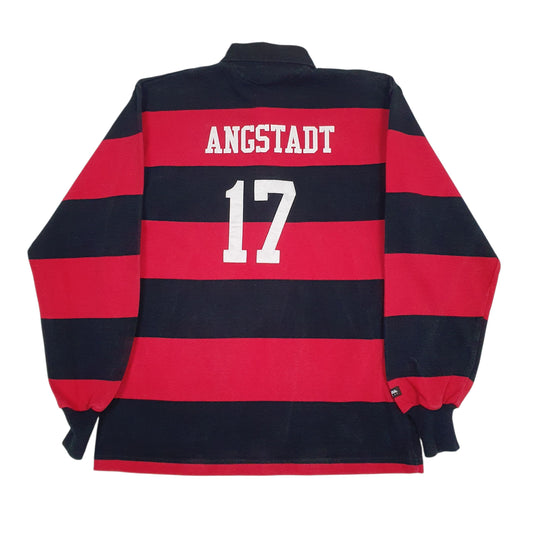 Mens Red Barbarian Field Hockey  Polo Shirt