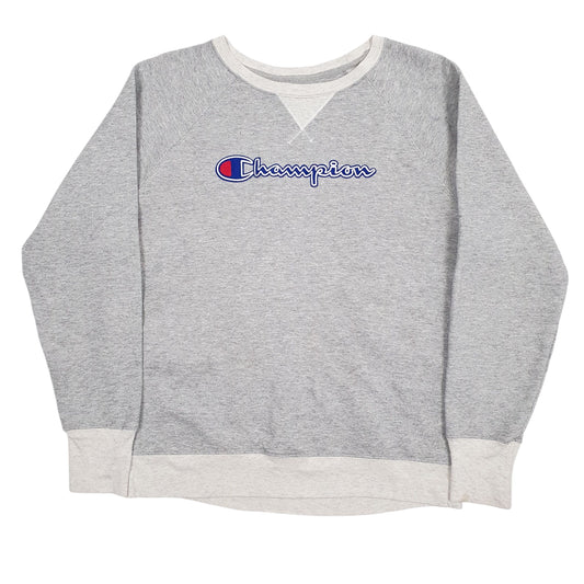 Mens Grey Champion  Crewneck Jumper