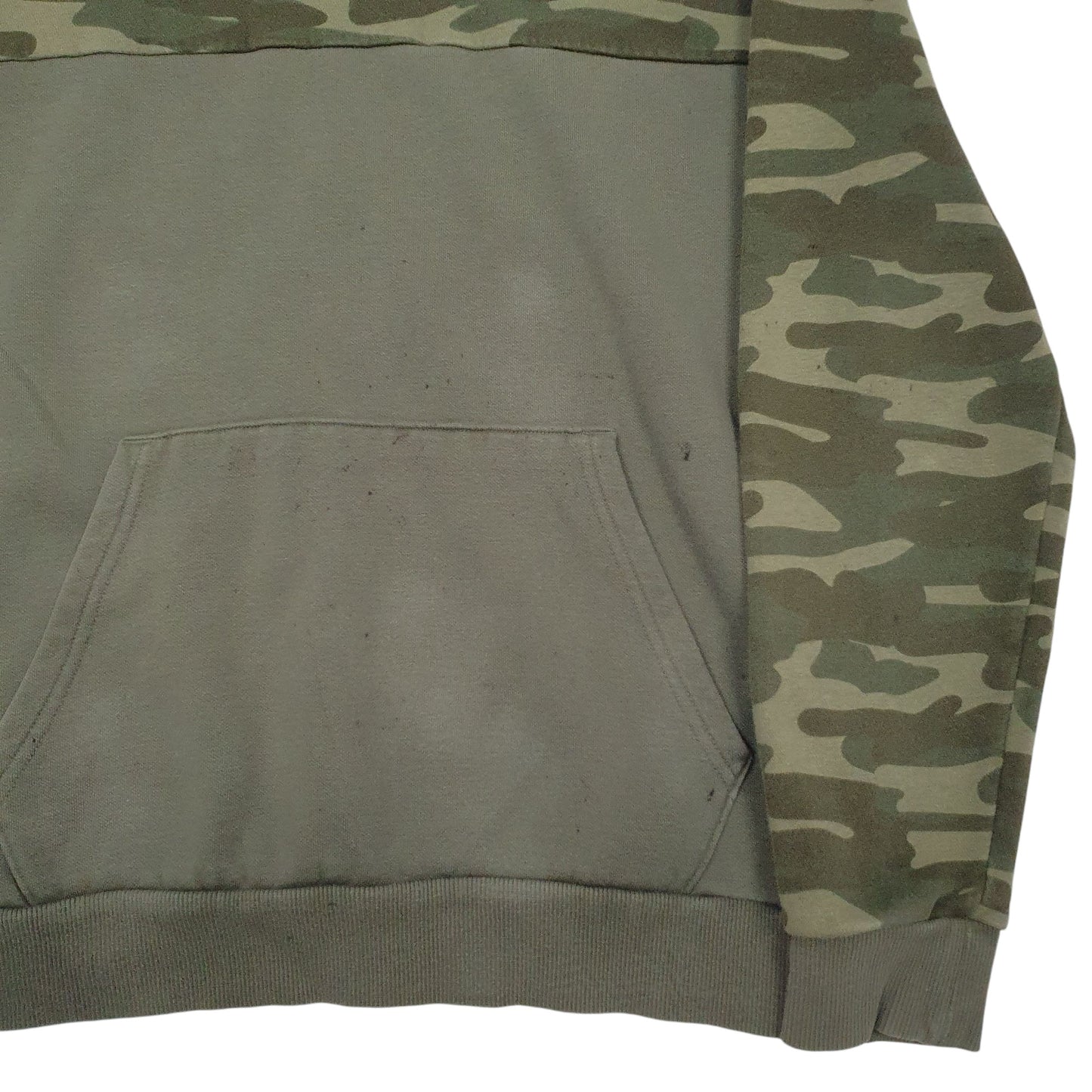 Mens Green Puma Camo Hoodie Jumper