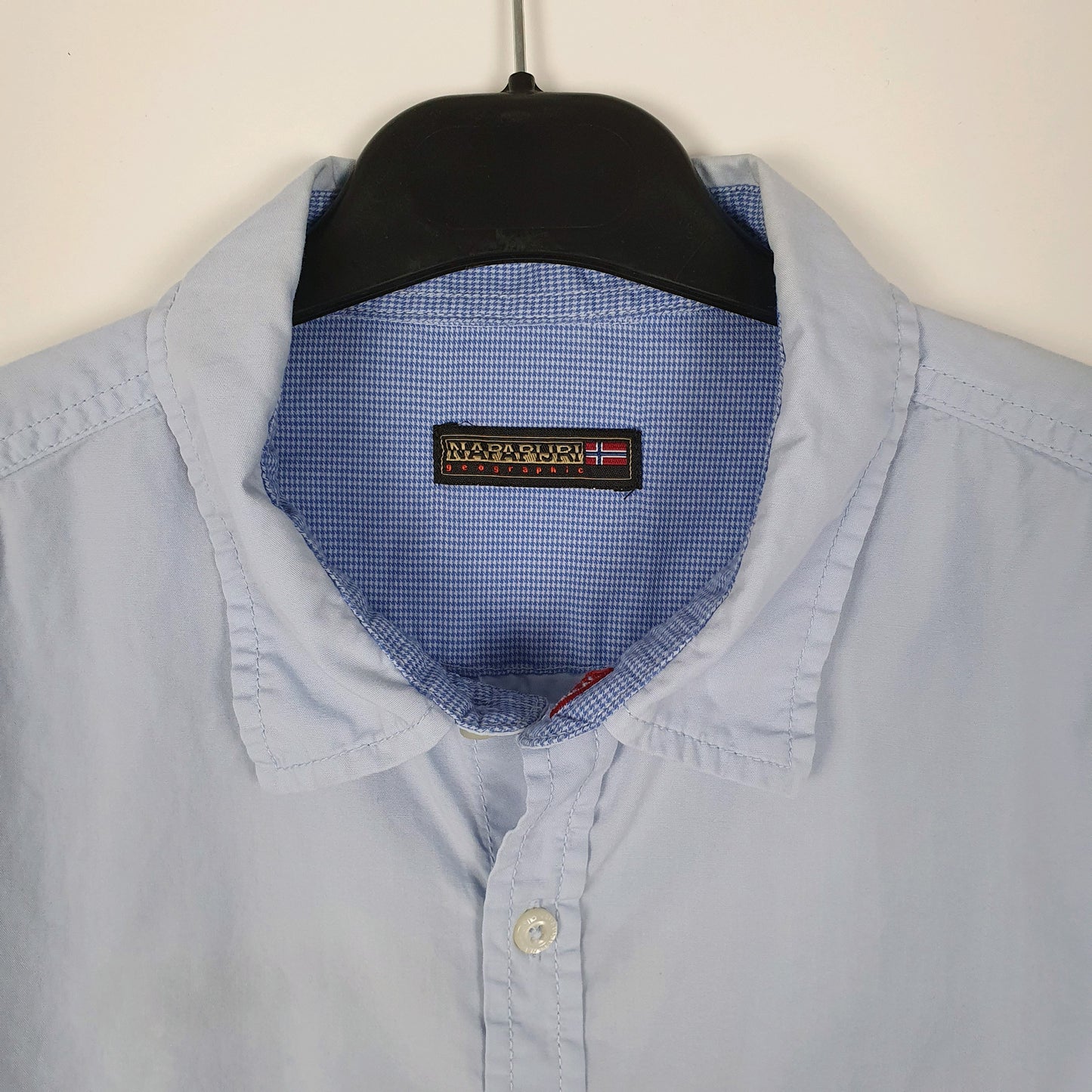Mens Blue Napapijri Geographic  Shirt