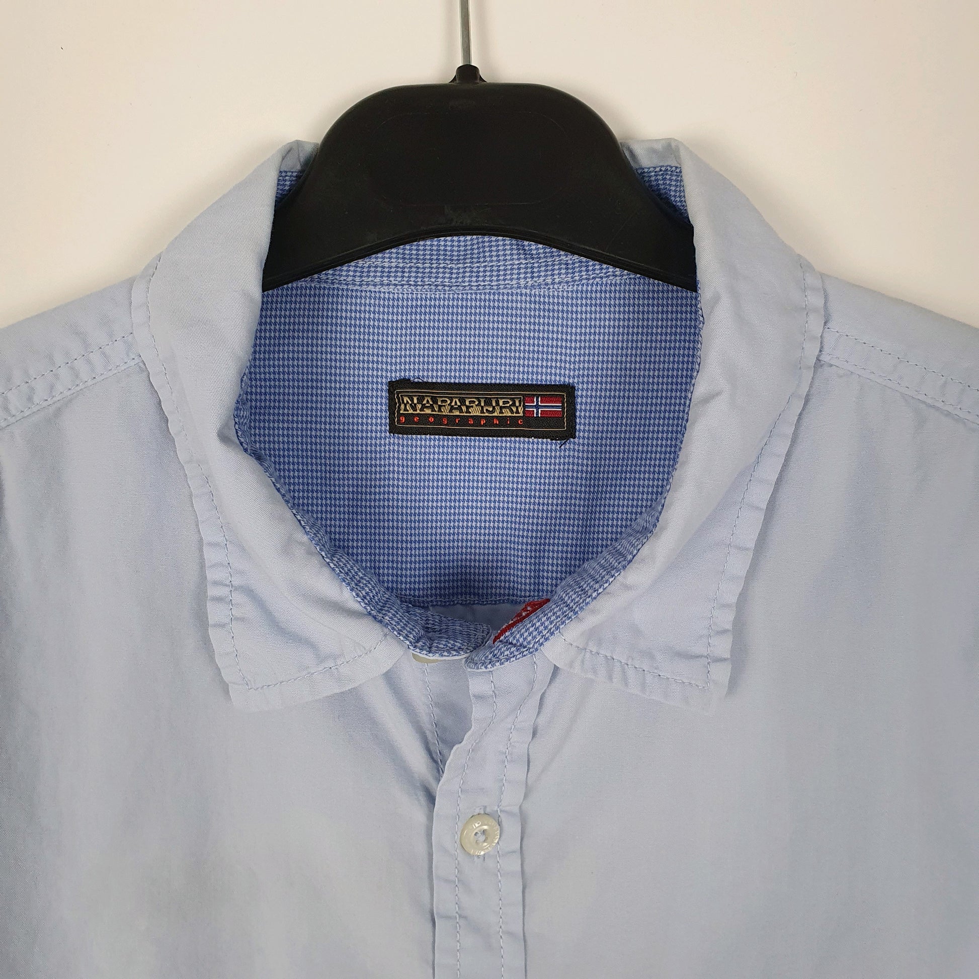 Mens Blue Napapijri Geographic  Shirt