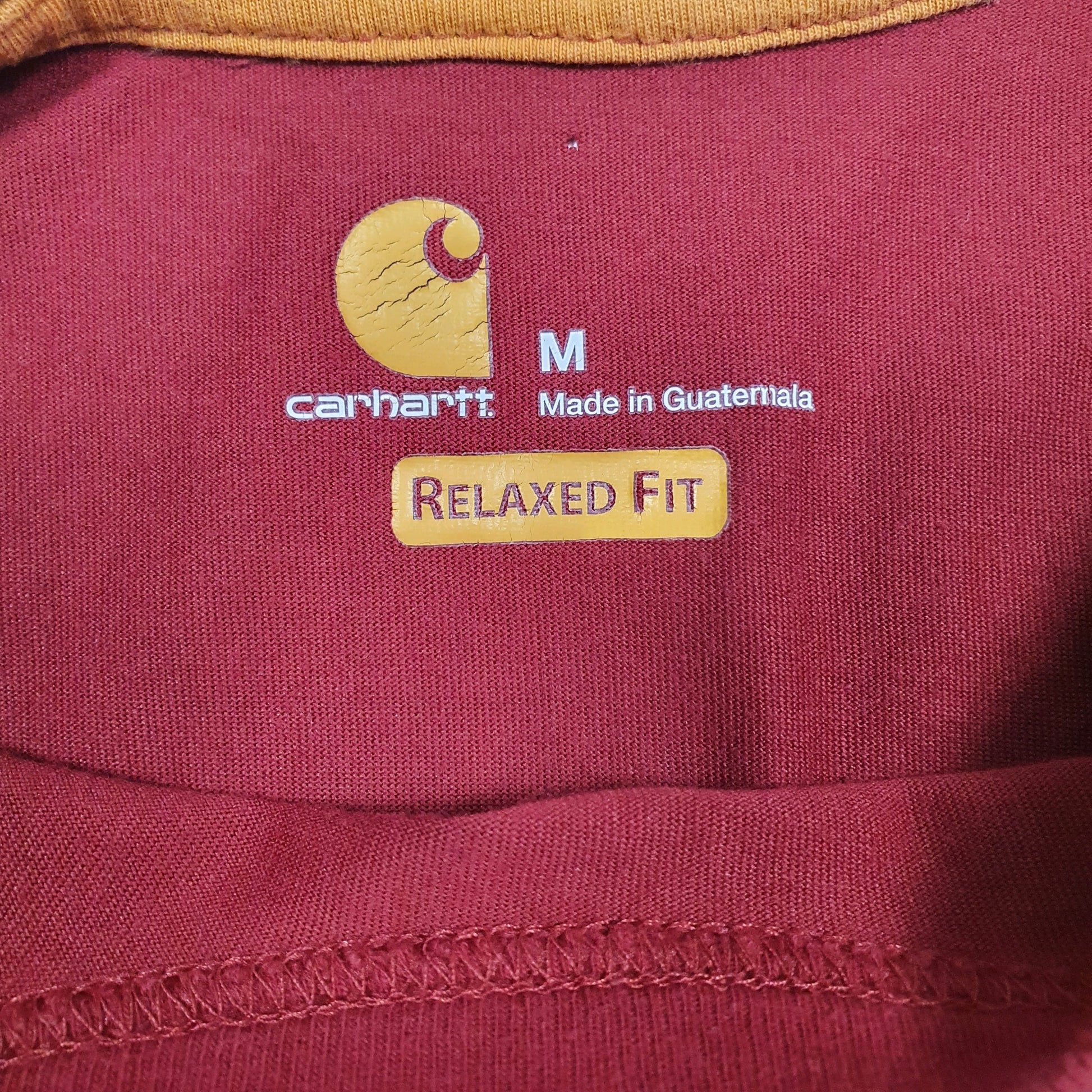 Mens Red Carhartt   T Shirt