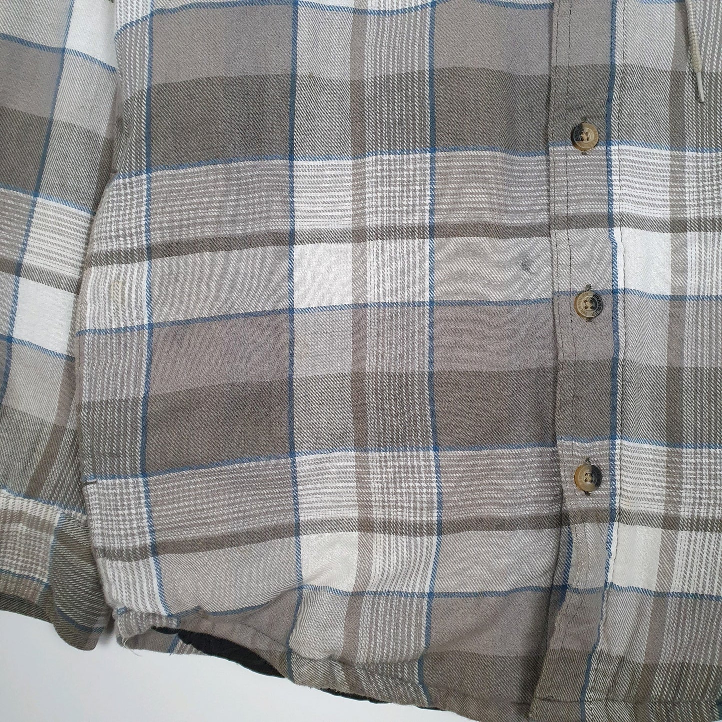 Mens Grey Wrangler Shacket Chore Hoodie  Coat