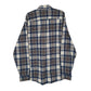 Mens Blue L.L.Bean Scotch Plaid Flannel  Shirt