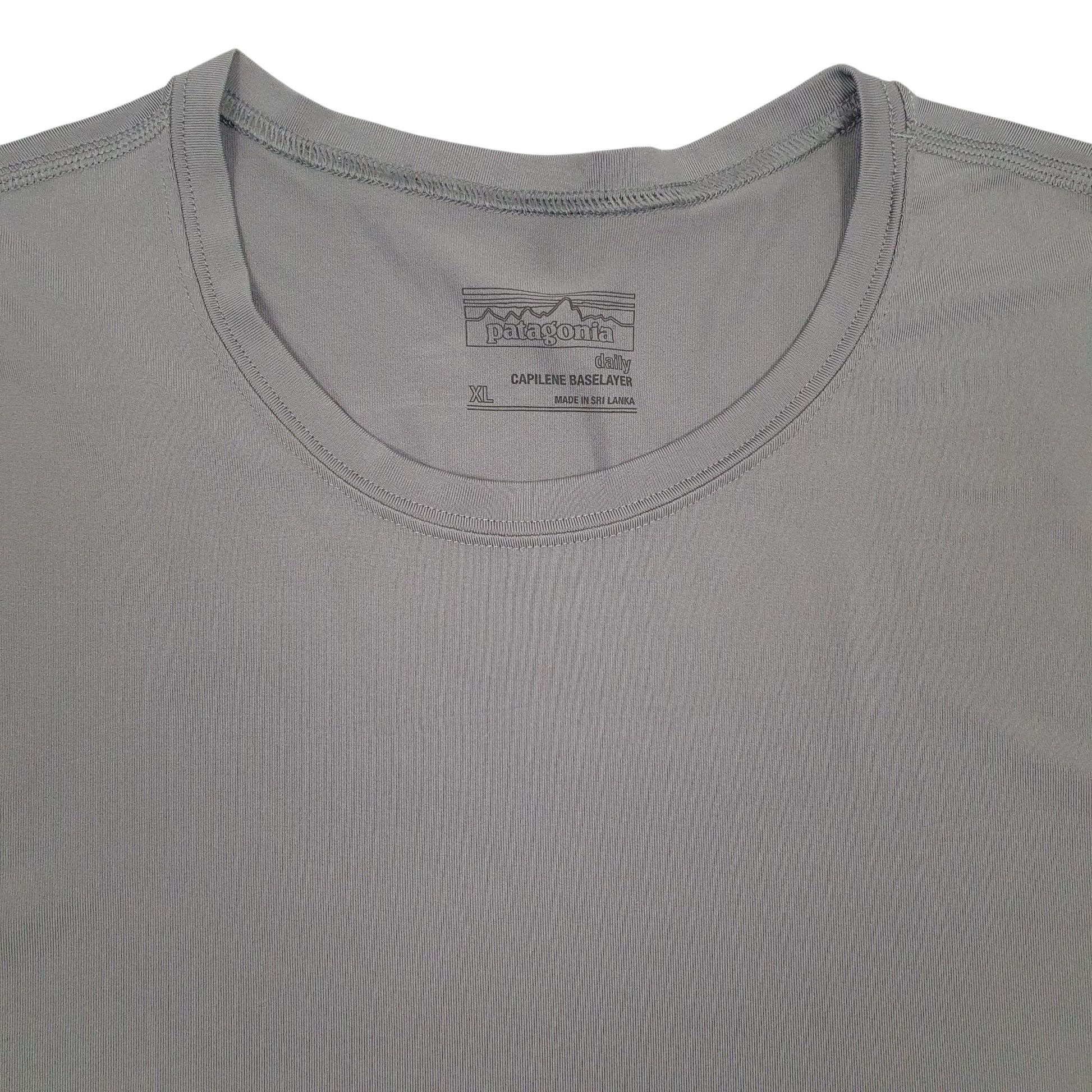Mens Grey Patagonia Capilene  T Shirt
