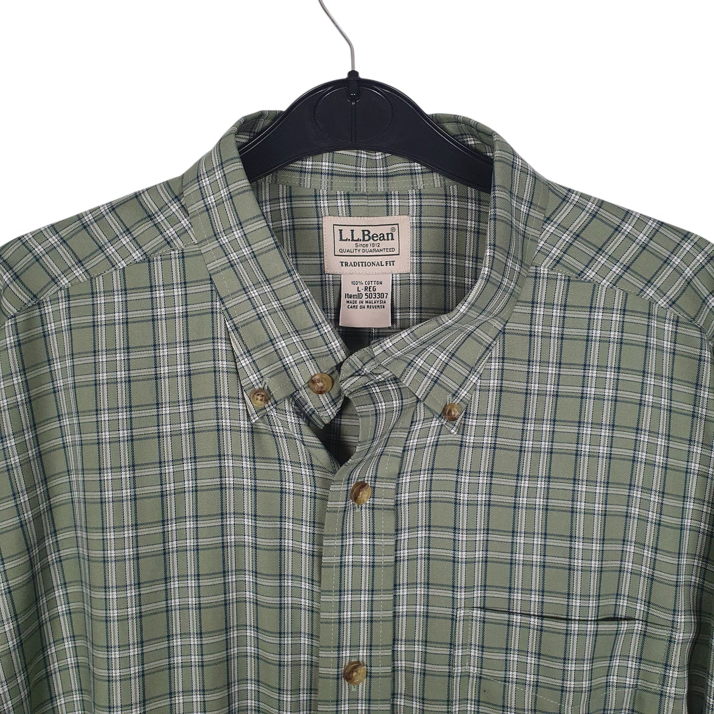 Mens Green L.L.Bean   Shirt