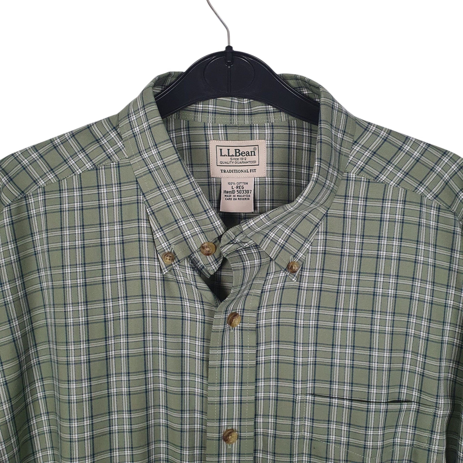Mens Green L.L.Bean   Shirt