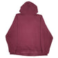 Womens Burgundy Puma Spellout Hoodie Jumper
