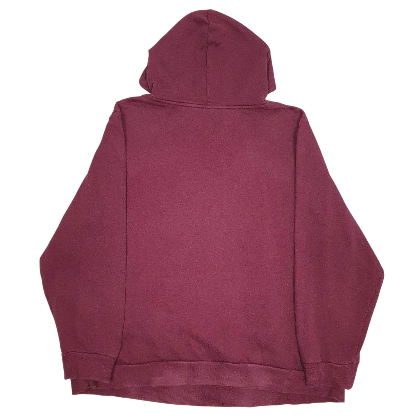 Womens Burgundy Puma Spellout Hoodie Jumper