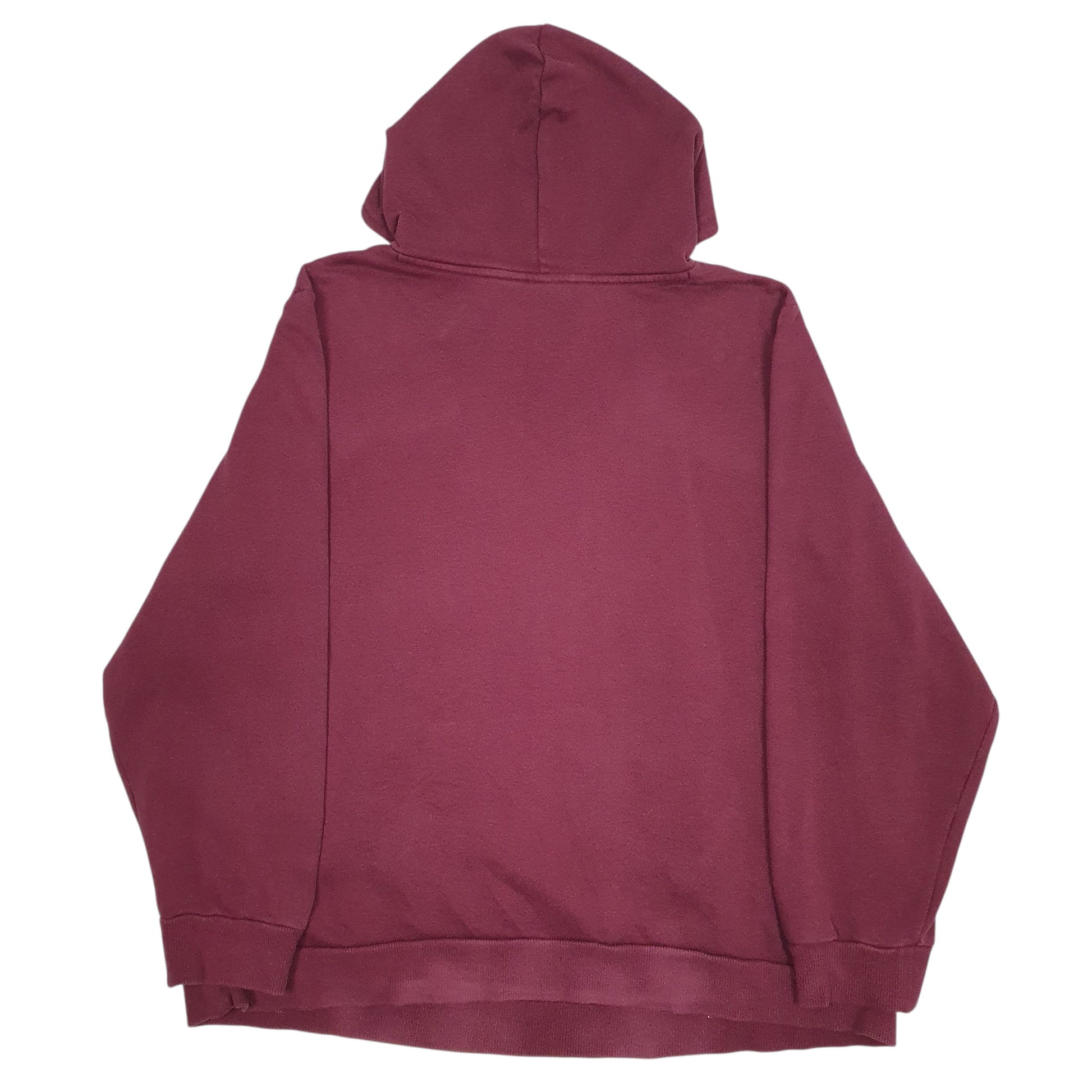 Womens Burgundy Puma Spellout Hoodie Jumper
