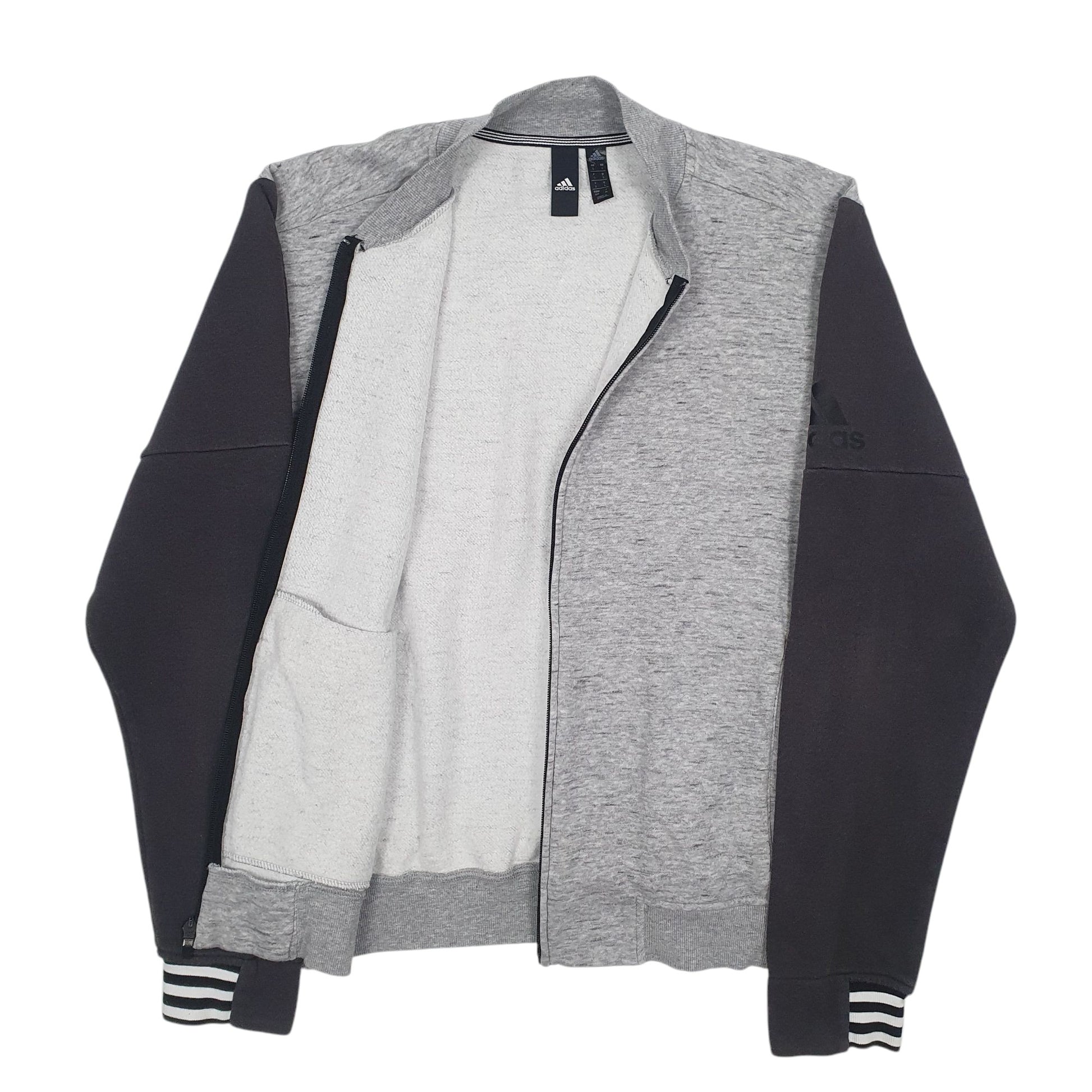 Mens Grey Adidas  Full Zip Jumper