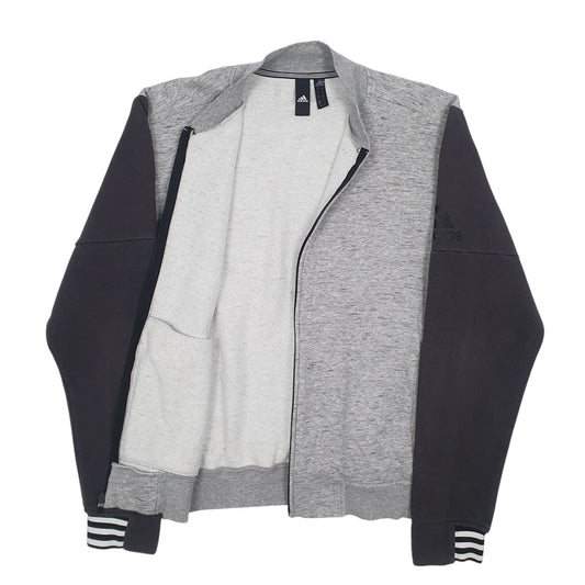 Mens Grey Adidas  Full Zip Jumper
