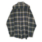 Mens Green L.L.Bean Scotch Plaid Flannel  Shirt