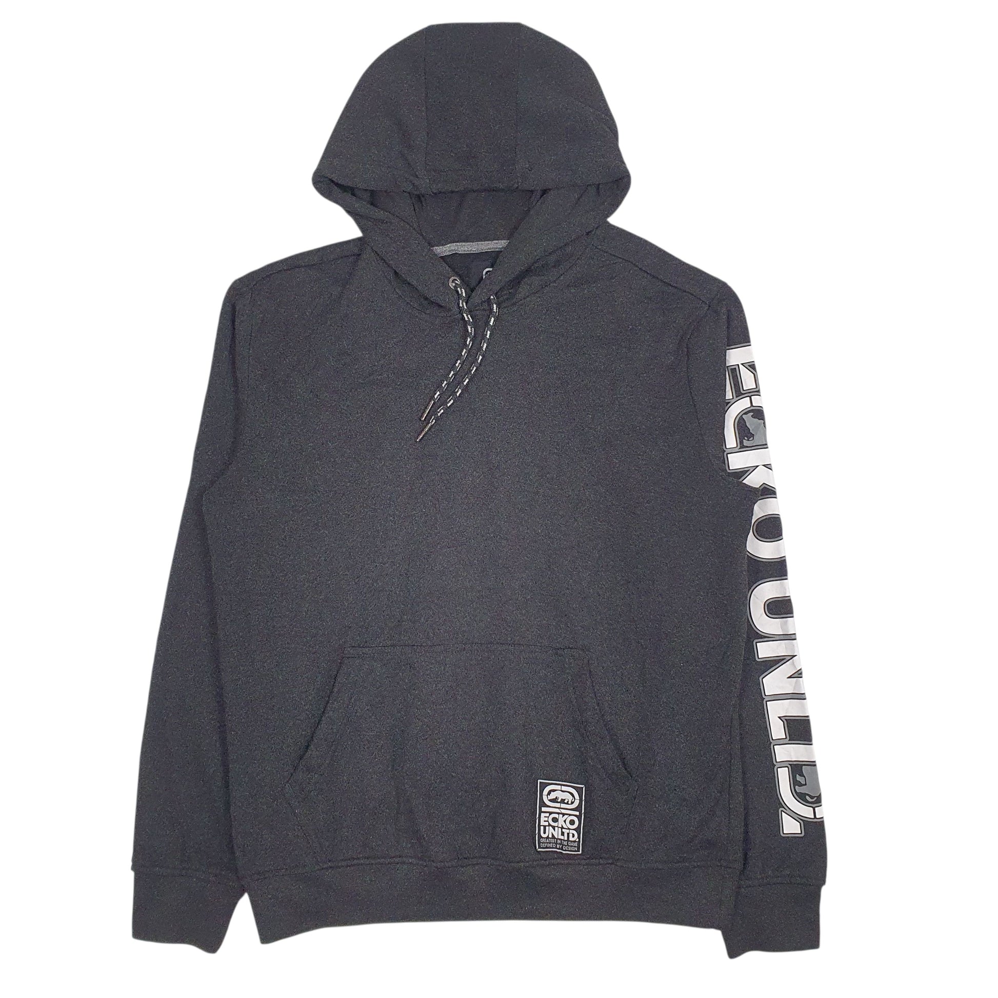 Mens Grey Ecko Unltd  Hoodie Jumper