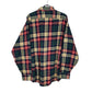 Mens Green L.L.Bean Vintage 1980s Thick Flannel Plaid  Shirt