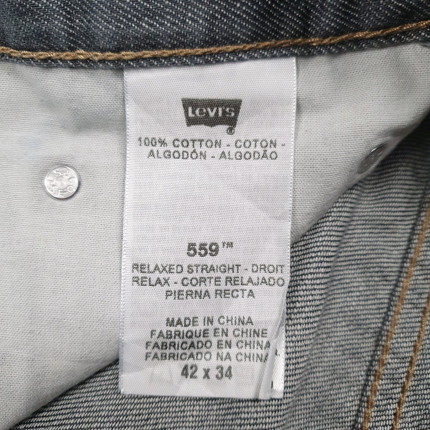 Mens Grey Levis   Jeans