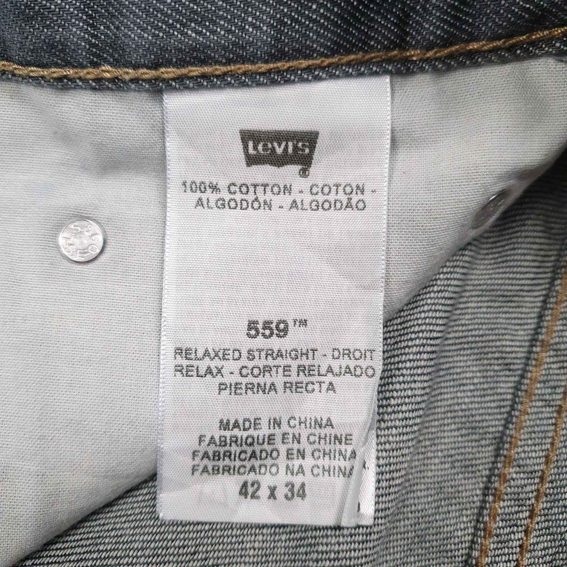 Mens Grey Levis   Jeans