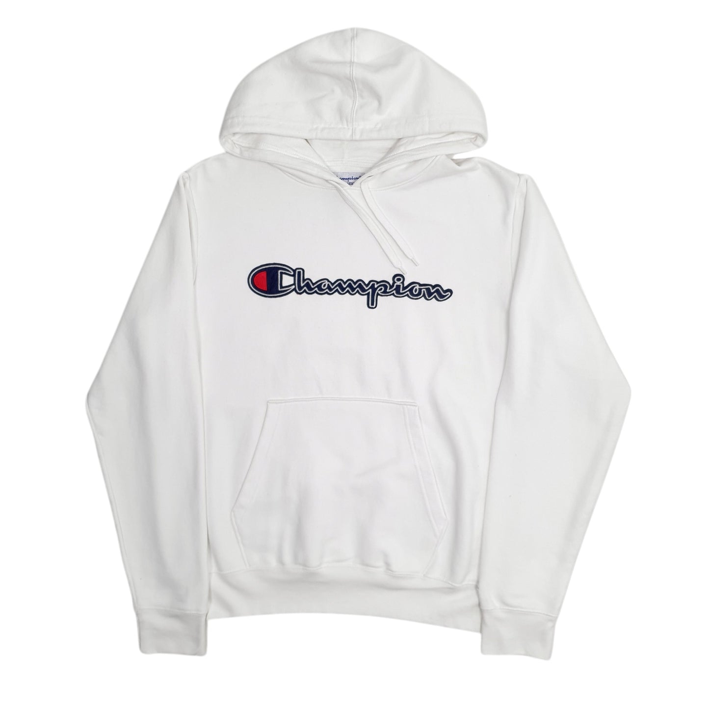 Mens White Champion  Hoodie Jumper