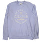 Mens Purple Adidas Spellout Crewneck Jumper