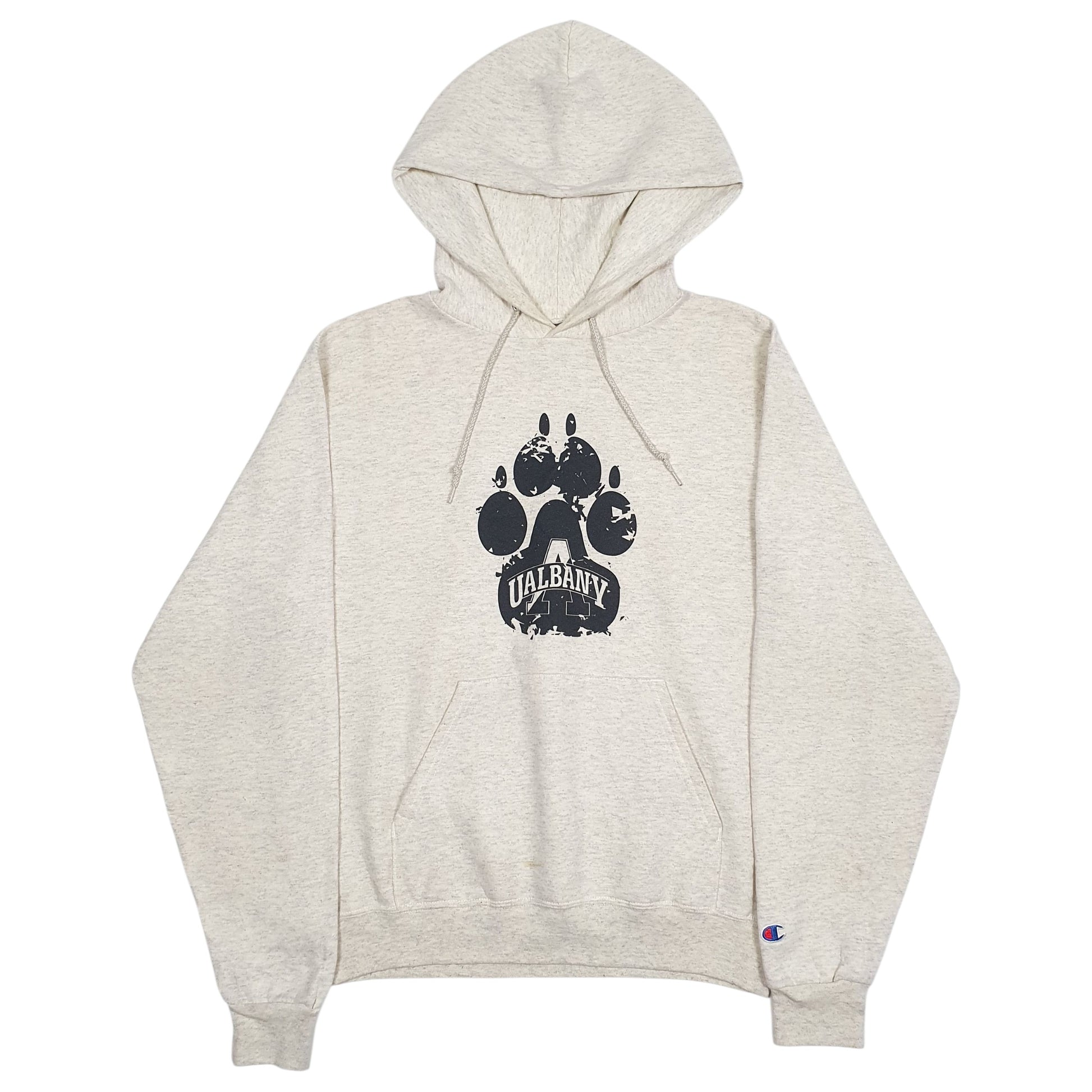 Mens Cream Champion  Hoodie Jumper