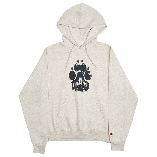 Mens Cream Champion  Hoodie Jumper