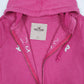 Mens Pink Hollister Hoodie Full Zip Jumper