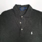 Mens Grey Polo Ralph Lauren Featherweight Mesh  Polo Shirt