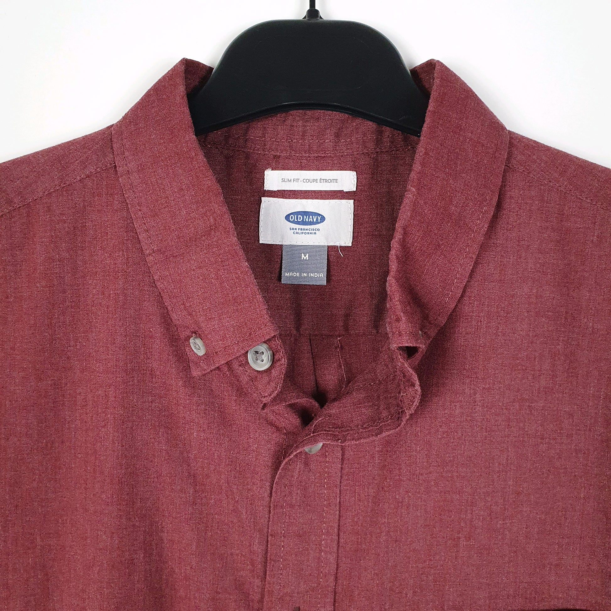 Mens Burgundy Old Navy   Shirt