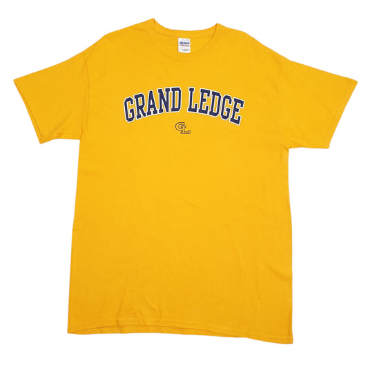 Mens Yellow Gildan Grand Ledge Short Sleeve T Shirt