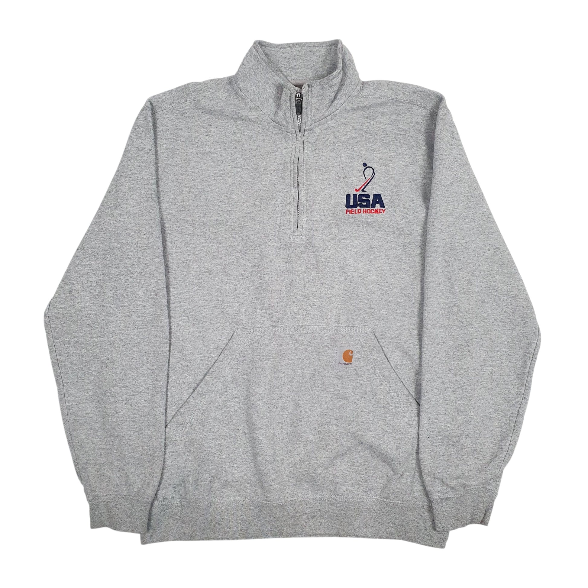 Mens Grey Carhartt  Quarter Zip Jumper