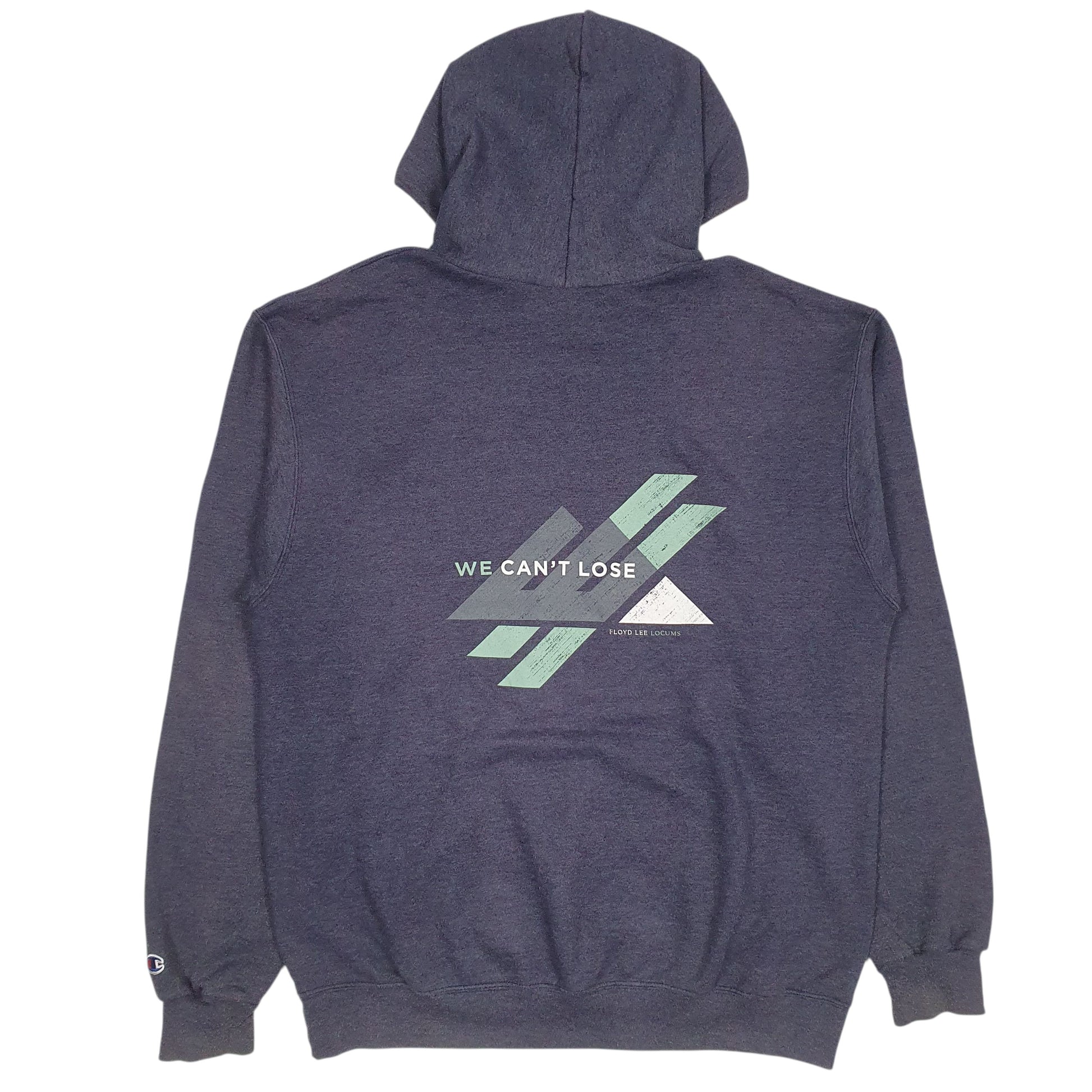 Mens Blue Champion  Hoodie Jumper