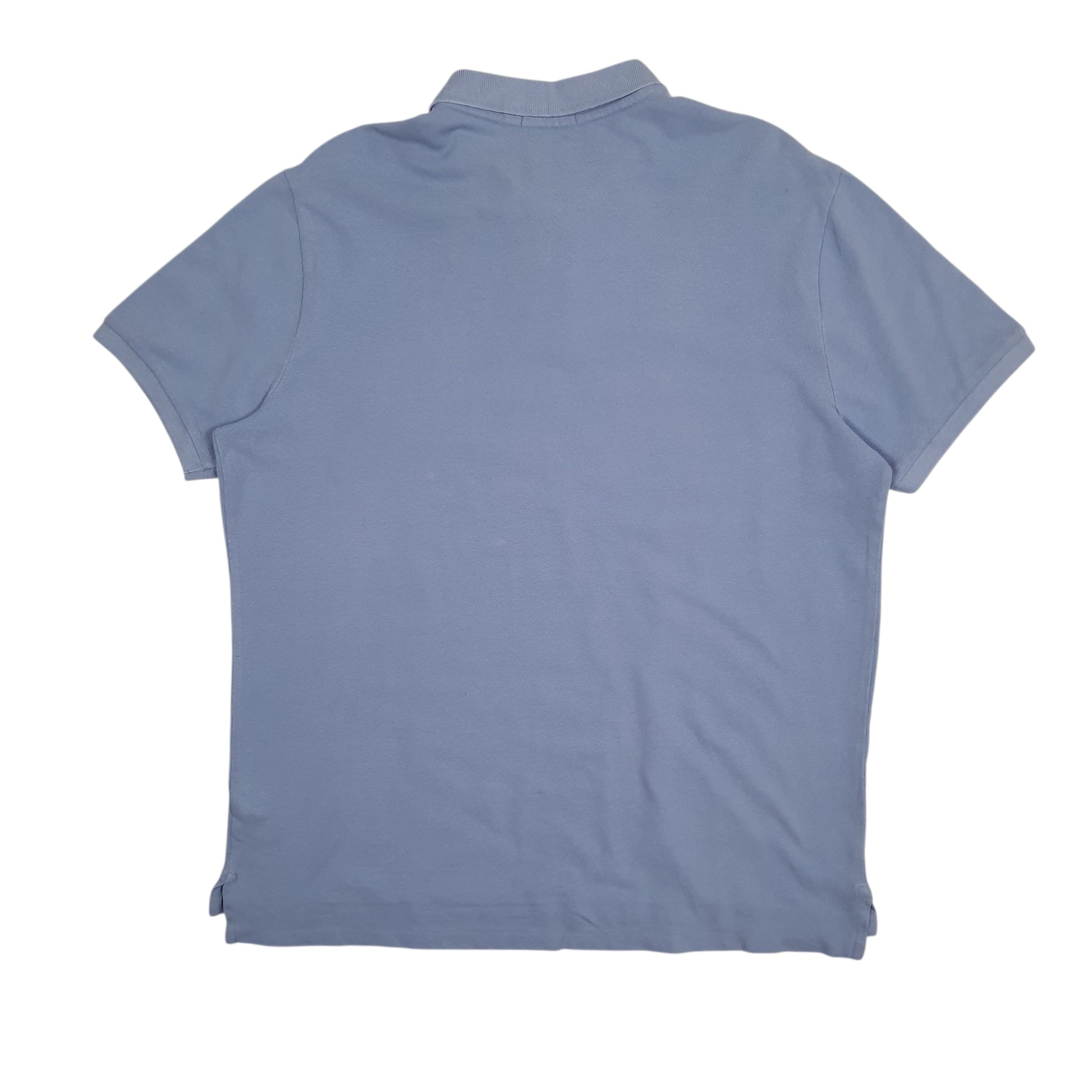 Mens Blue Polo Ralph Lauren Custom Slim Fit  Polo Shirt