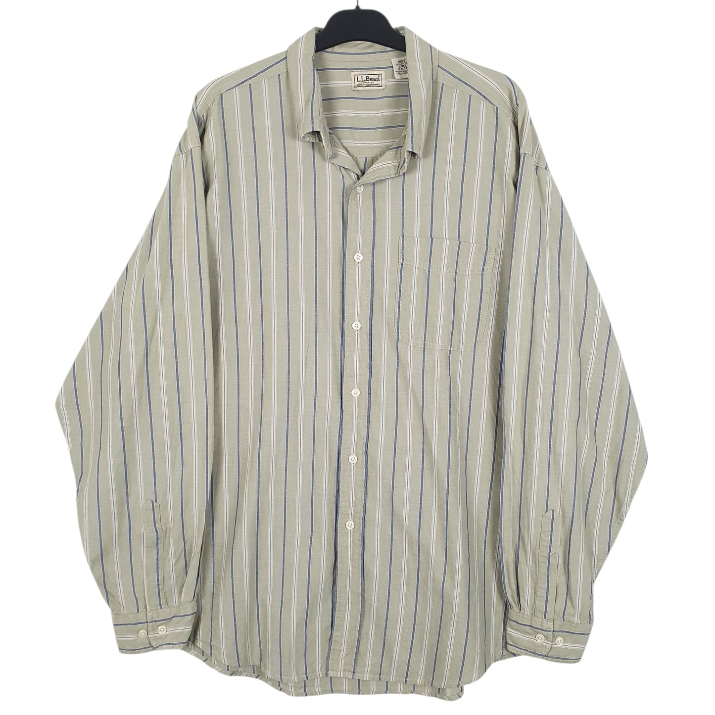 Mens Green L.L.Bean  Long Sleeve Shirt