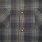 Mens Grey The North Face Plaid Insulated Full Zip Coat
