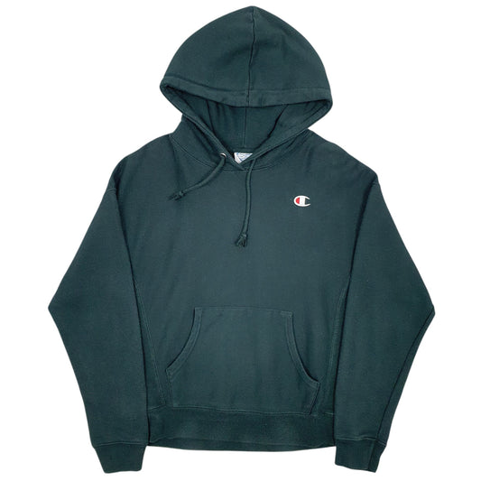 Womens Green Champion Reverse Weave Hoodie Jumper