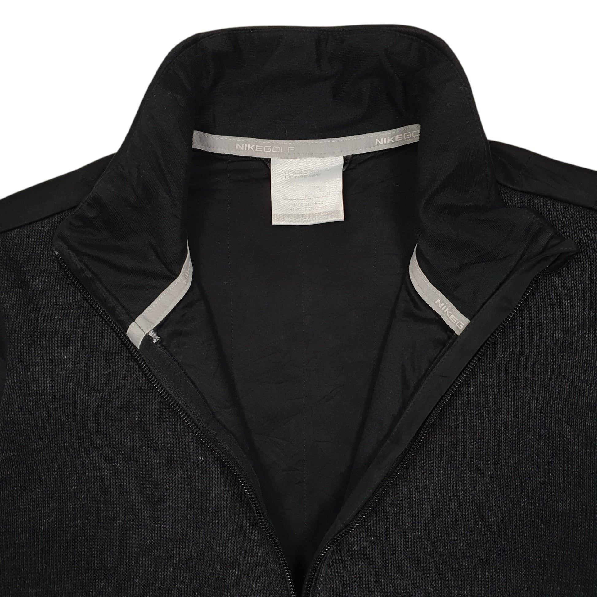 Womens Black Nike Golf Full Zip Jumper