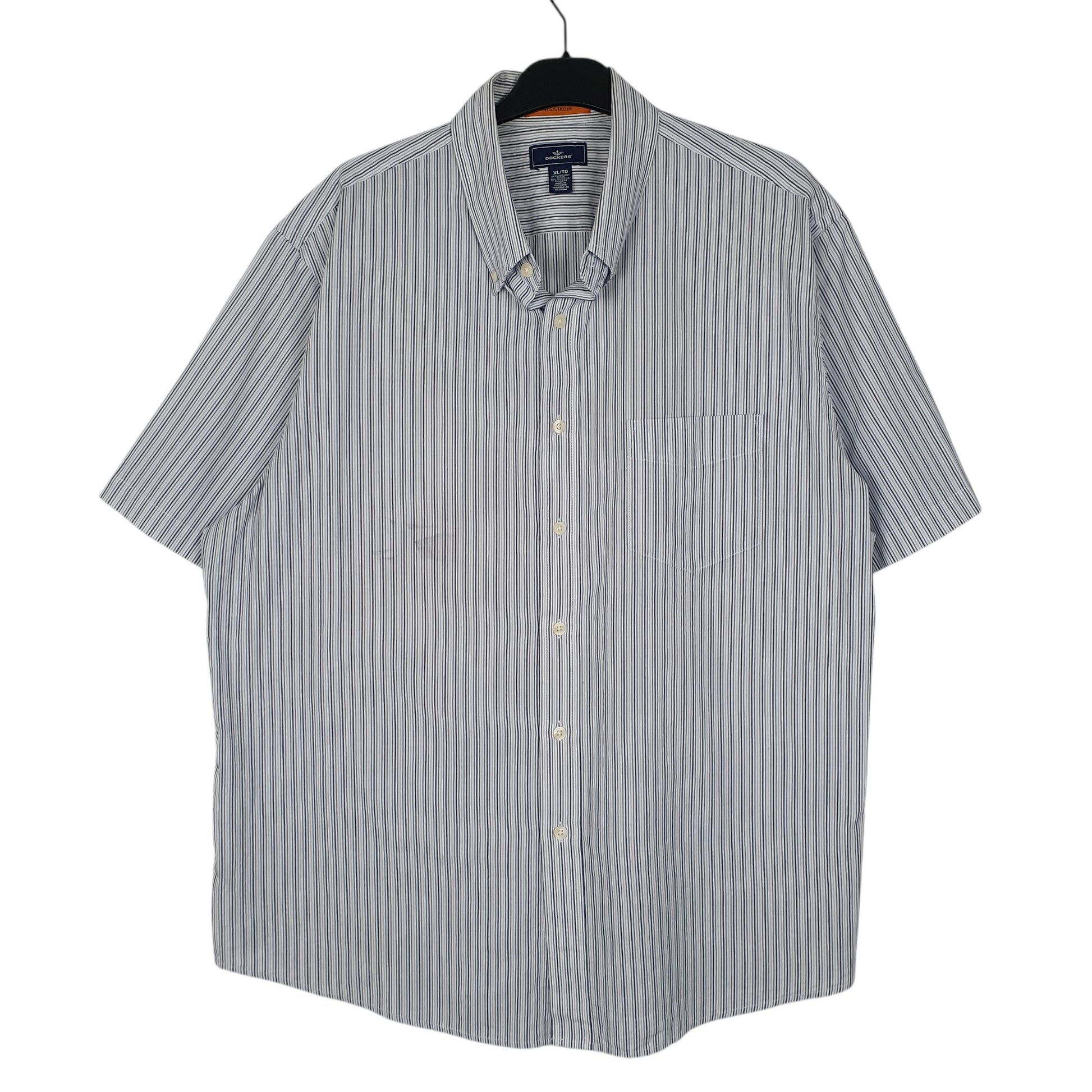 Mens Blue Dockers  Short Sleeve Shirt