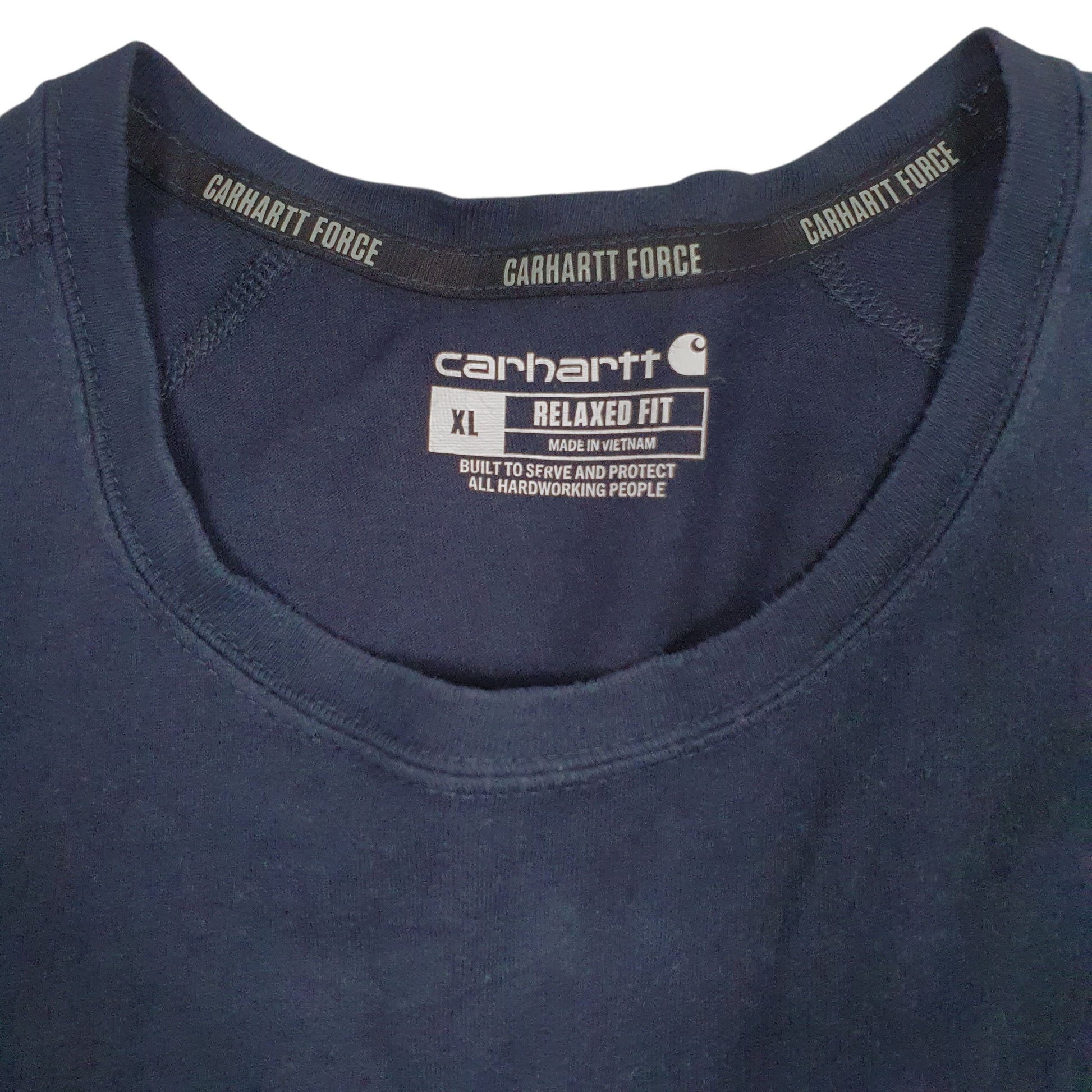 Mens Navy Carhartt TK4616-M  T Shirt
