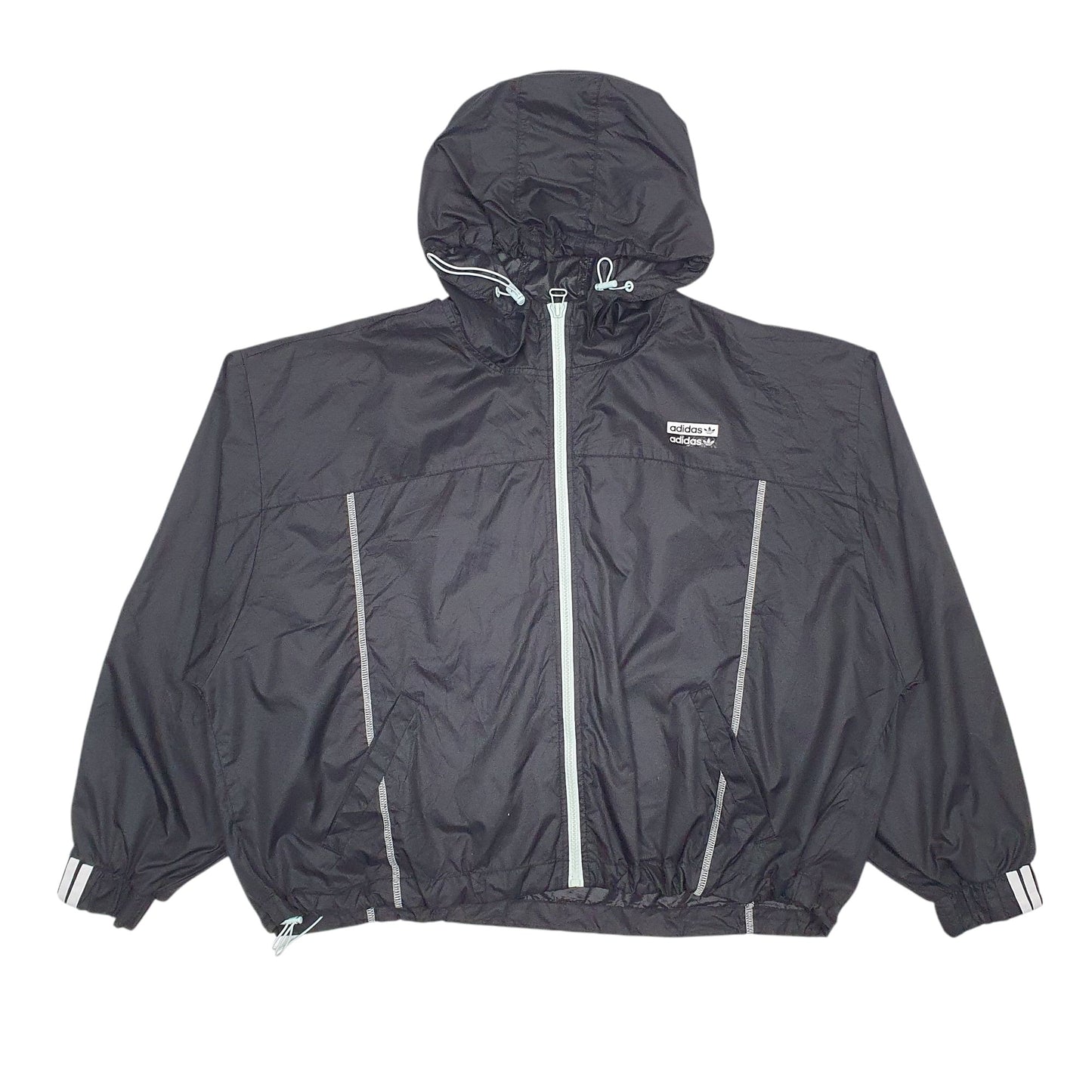 Womens Black Adidas  Quarter Zip Coat