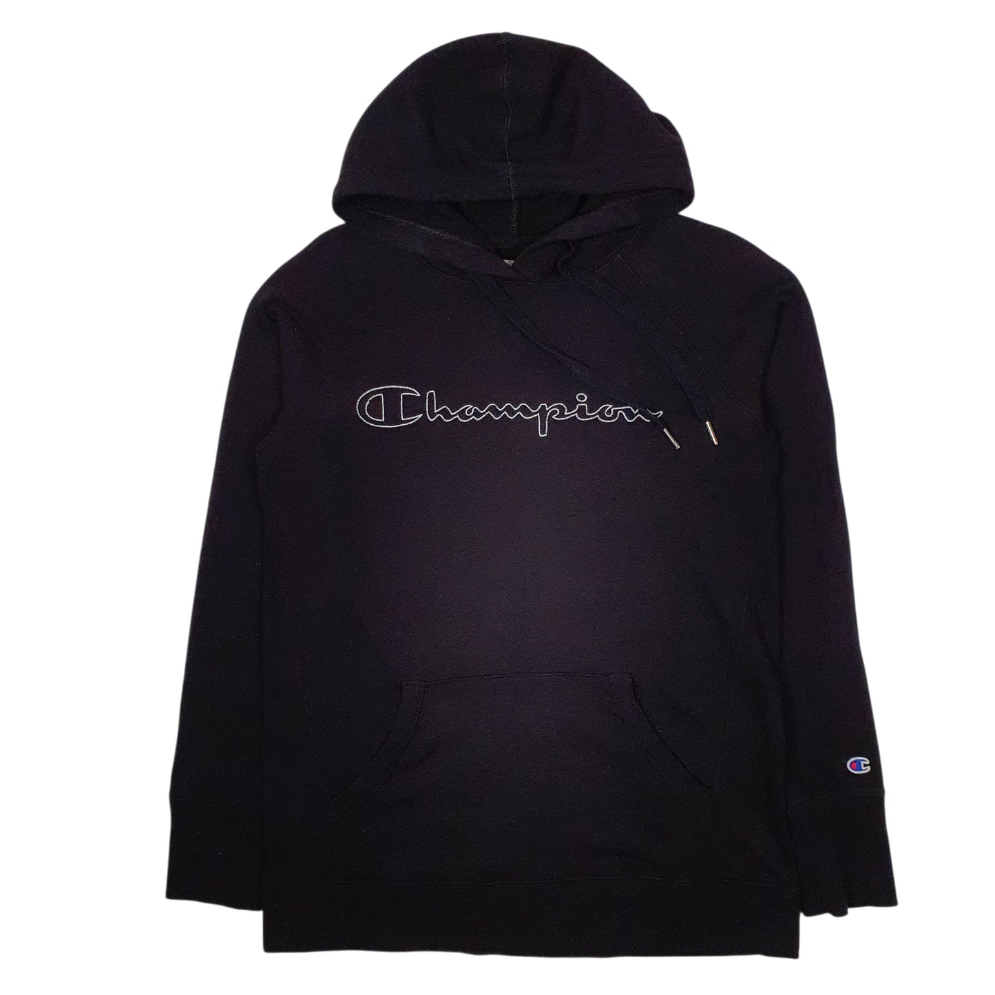 Womens Black Champion Lightweight Hoodie Jumper
