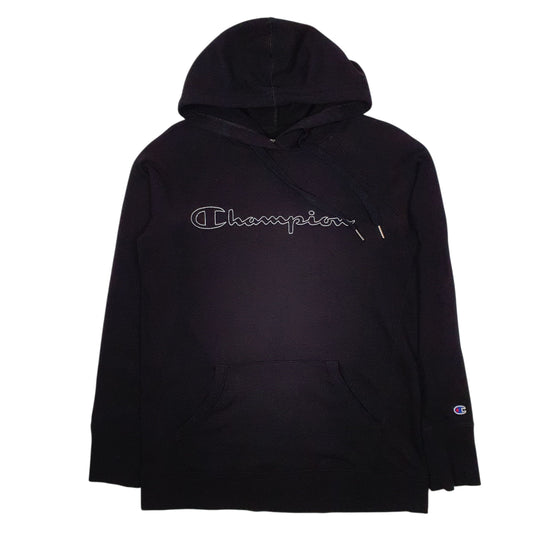 Womens Black Champion Lightweight Hoodie Jumper