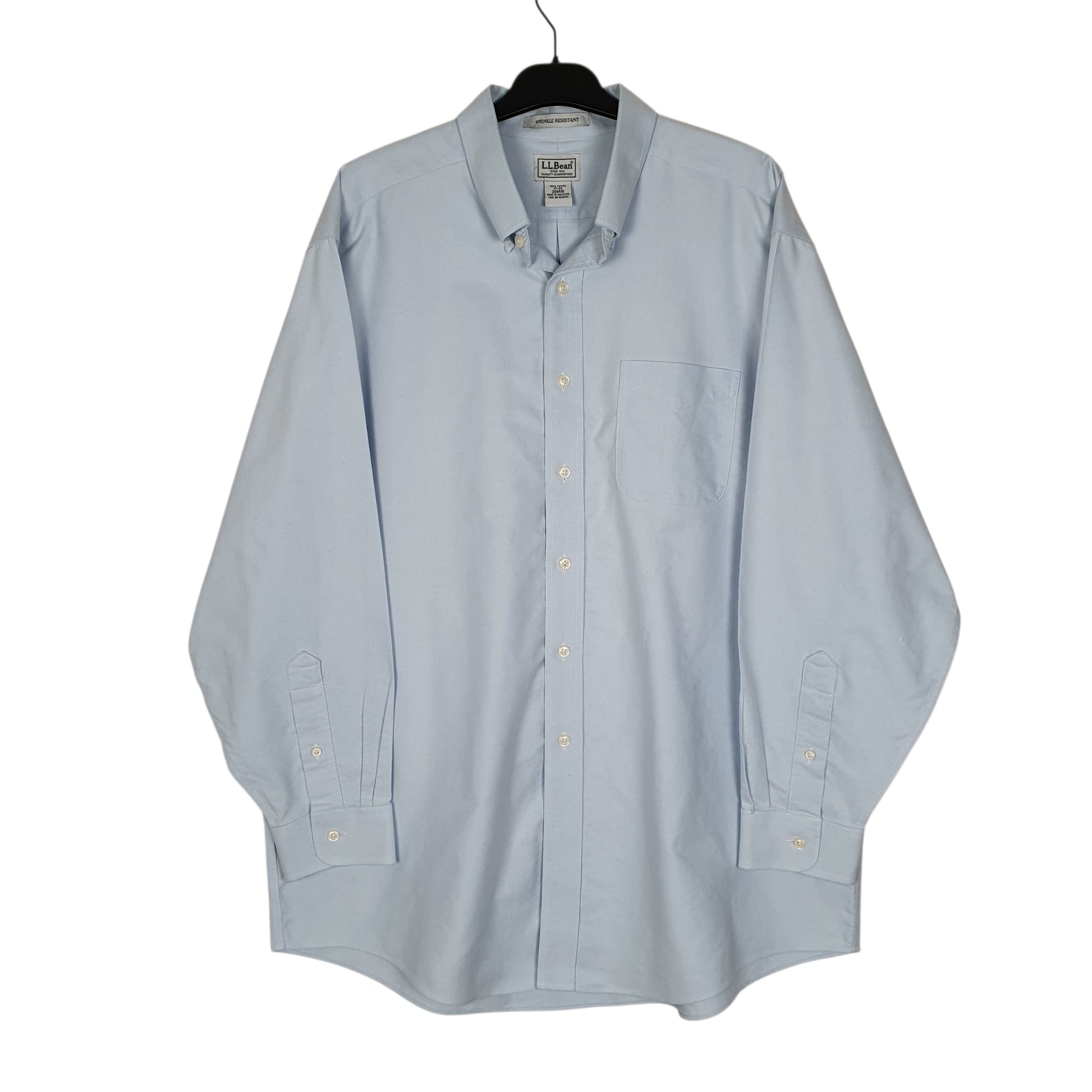Mens Blue L.L.Bean  Long Sleeve Shirt