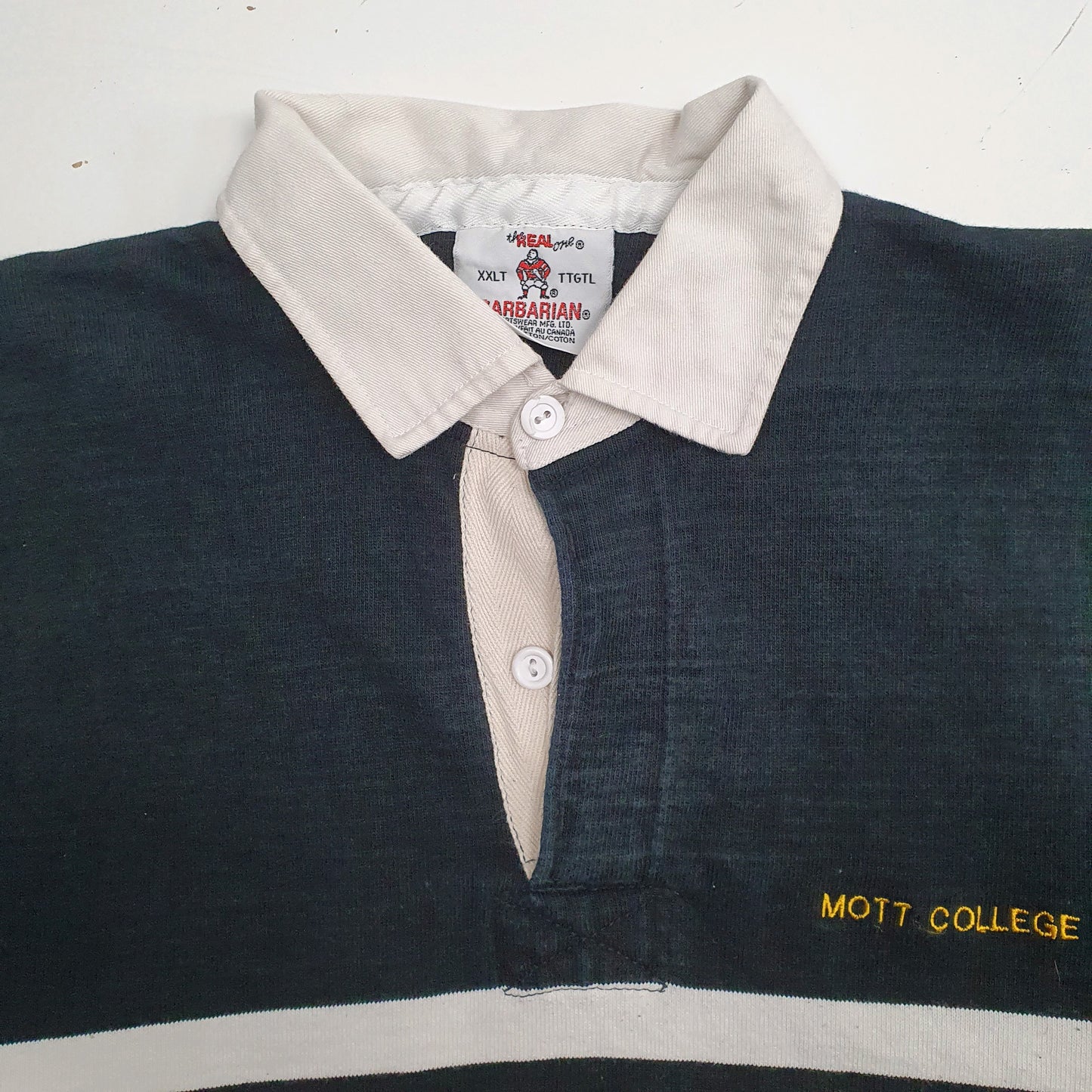 Mens Black Barbarian Rugby  Polo Shirt