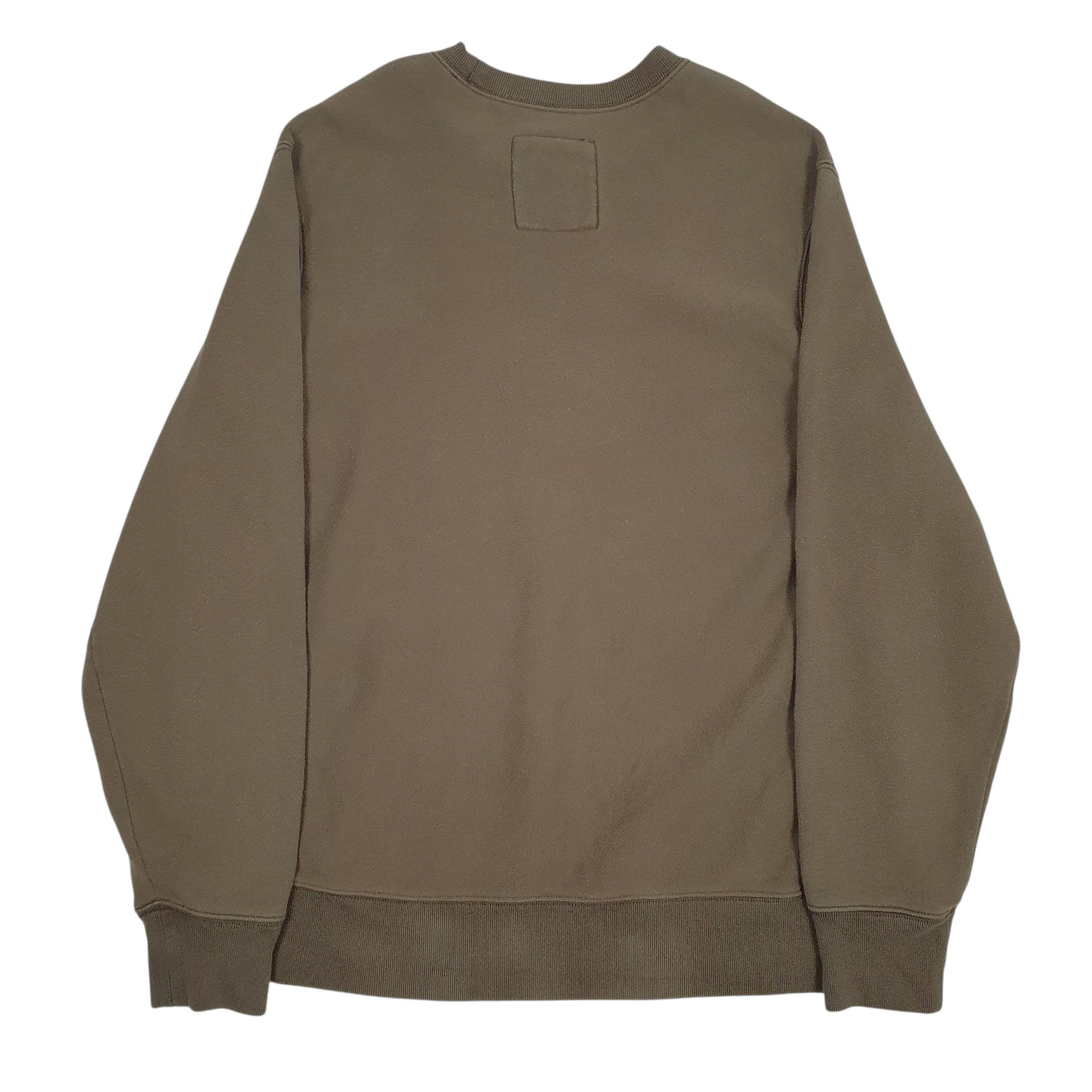 Mens Green Eddie Bauer Spellout Crewneck Jumper