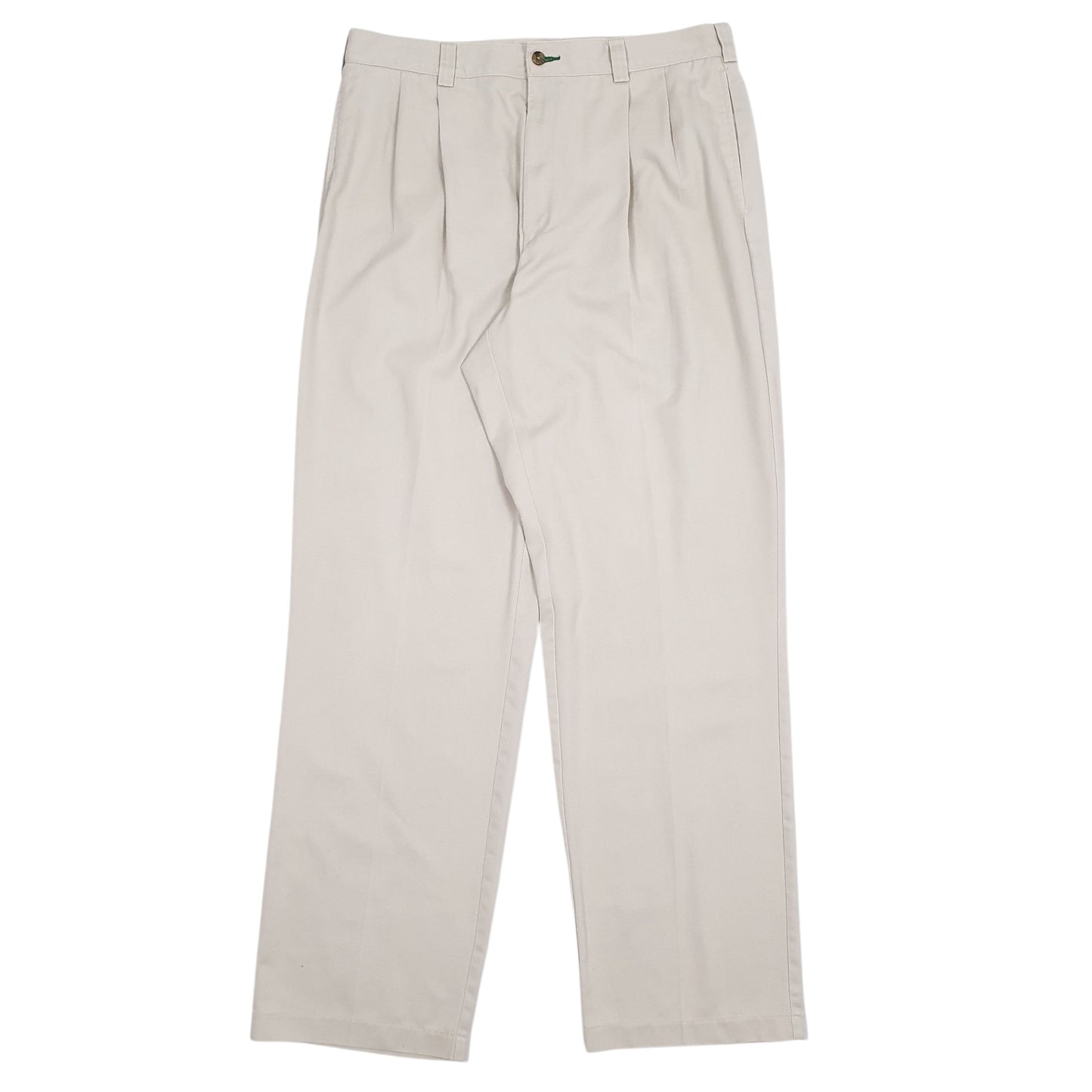 Mens Grey Tommy Hilfiger Pleated Chino Trousers