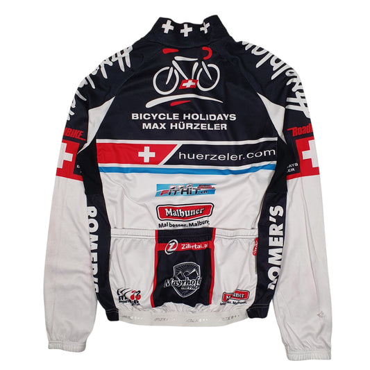 Mens White Cube Cycling Jersey Crewneck T Shirt