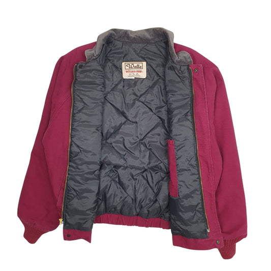 Mens Burgundy Walls Vintage 90s Crimson  Coat