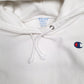 Womens White Champion Reverse Weave Hoodie Jumper